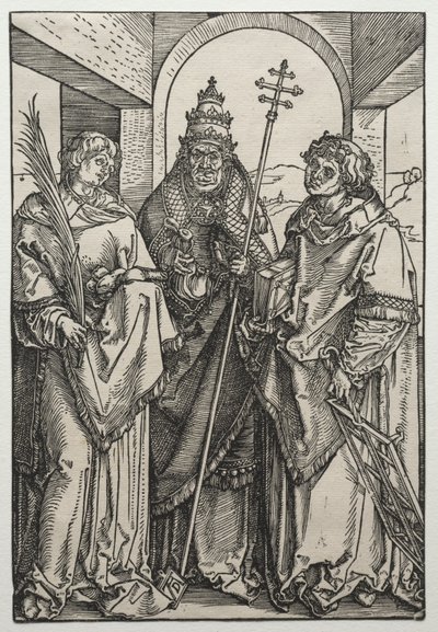 Heilige Stephanus, Sixtus und Laurentius, ca. 1504-05 von Albrecht Dürer or Duerer