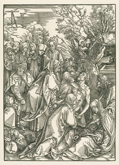 Die Grablegung, ca. 1496-97 von Albrecht Dürer or Duerer