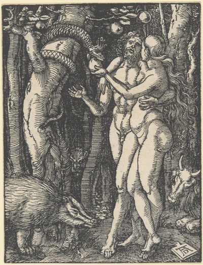 Der Sündenfall, aus "Die Kleine Passion" von Albrecht Dürer
