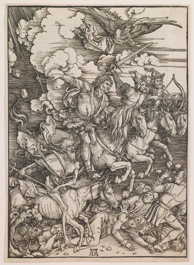 Die vier Reiter der Apokalypse, aus "Die Apokalypse", um 1497-98 von Albrecht Dürer or Duerer