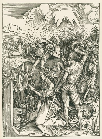 Das Martyrium der Heiligen Katharina von Alexandria, c.1498 von Albrecht Dürer or Duerer