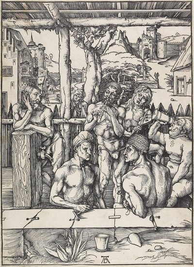 Das Männerbad, ca. 1496-1497 von Albrecht Dürer