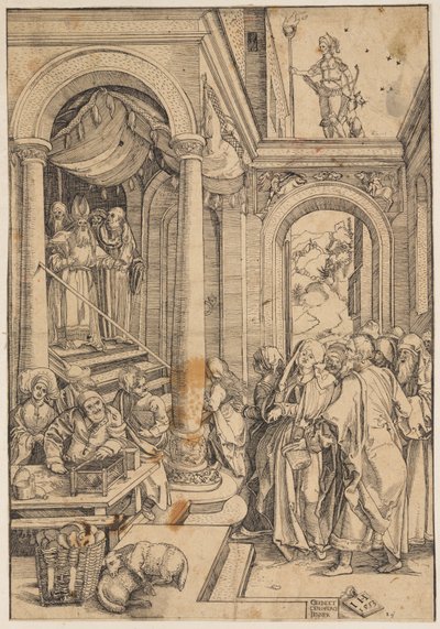Die Darstellung der Jungfrau im Tempel von Albrecht Dürer