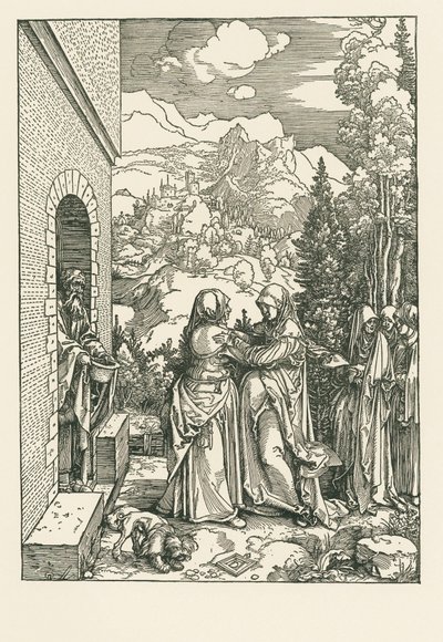 Die Heimsuchung - Heilige Maria besucht Heilige Elisabeth von Albrecht Dürer or Duerer