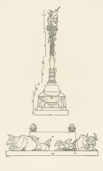Siegesäule für die Unterwerfung aufständischer Bauern von Albrecht Dürer or Duerer