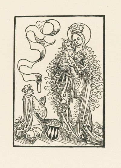 Jungfrau Maria verehrt von Albrecht von Bonstetten von Albrecht Dürer or Duerer