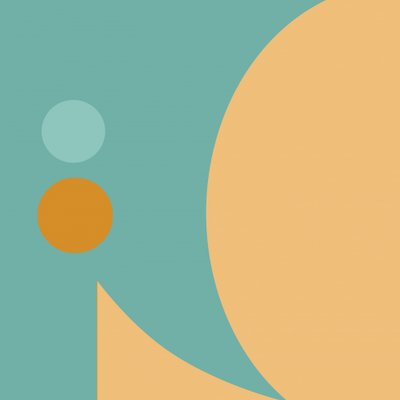 Serene geometrische Kurven von Alejandra Winkhaus