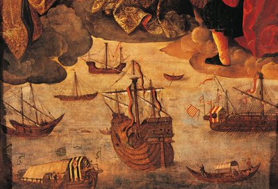 Spanische Karavelle (Detail) von Alejo Fernandez