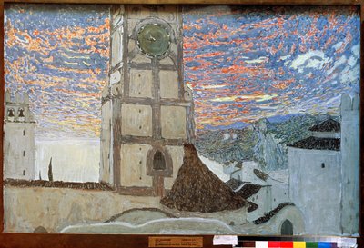 Sizilianisches Dorf, Bühnenbild für Dom Juan von Molière, 1910 von Aleksandr Jakovlevic Golovin