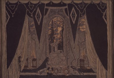 Bühnenbild für das Stück Don Juan von J.-B. Molière von Aleksandr Jakovlevic Golovin