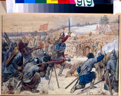 Die Eroberung Sibiriens durch Yermak Timofeyevich von Aleksei Danilovich Kivshenko