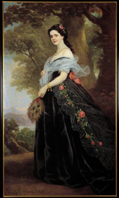 Porträt der Gräfin Juliette Cotti von Alessando Ossani