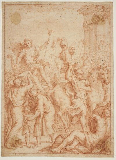 Triumph eines römischen Kriegers; Allegorie zu Ehren von Camillo Pamphilj von Alessandro Algardi