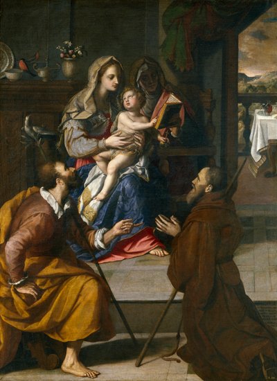 Die Heilige Familie von Kardinal Fernando de’ Medici von Alessandro Allori