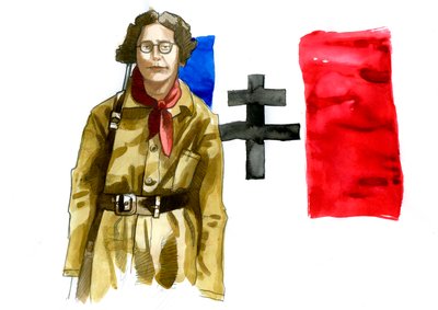 Porträt von Simone Weil (1909-1943), französische Philosophin von Alessandro Lonati