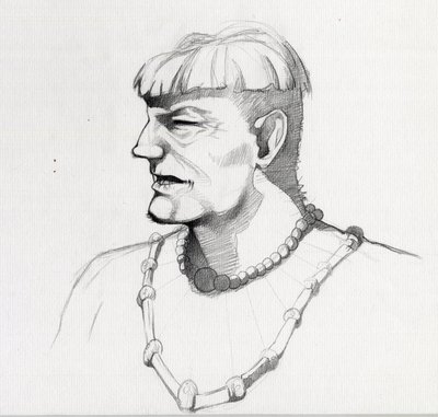 Porträt eines Piraten (Freibeuter) oder Büste eines Matrosen von Alessandro Lonati