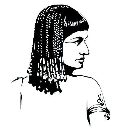 Porträt der Königin von Ägypten Kleopatra VII. Thea Philopator (69-30 v. Chr.) von Alessandro Lonati