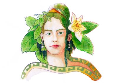 Darstellung der Göttin Gaia, Muttergöttin (griechische Mythologie: Gaia oder Gaea, Personifikation der Erde) von Alessandro Lonati