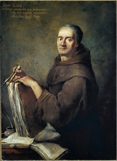 Porträt des Architekturtheoretikers Carlo Lodoli (Öl auf Leinwand) von Alessandro Longhi