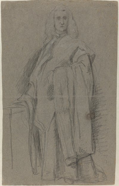 Ein venezianischer Prokurator von San Marco [recto] von Alessandro Longhi or Pietro Longhi