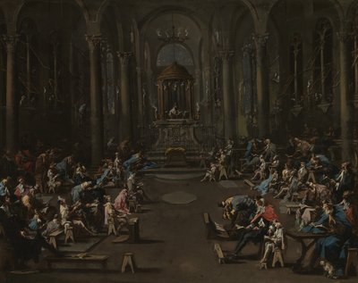 Die Synagoge, 1725-35 von Alessandro Magnasco