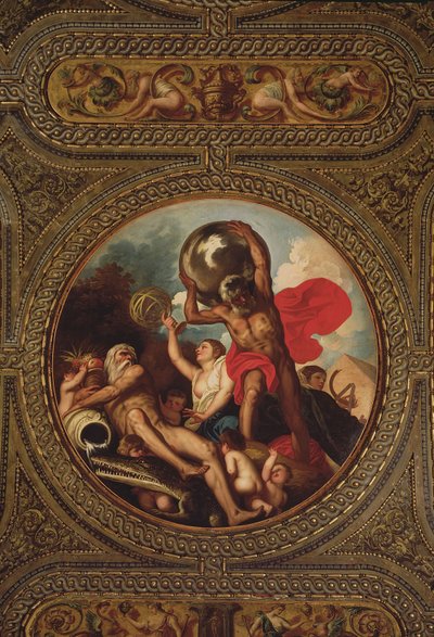 Allegorie der Astronomie, von der Decke der Bibliothek, 1635 von Alessandro Padovanino