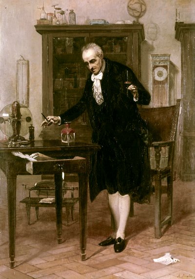Volta in seinem Labor von Alessandro Rinaldi