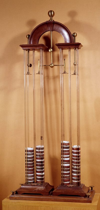 Stapel von Alessandro Volta, italienischer Physiker, Erfinder der elektrischen Batterie von Alessandro Volta