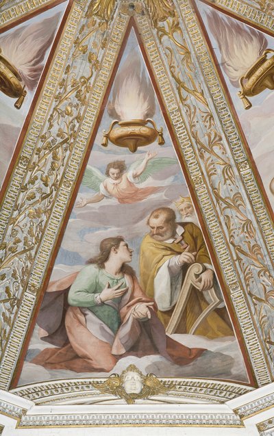 Die Könige, aus dem Ewigen Vater und den Königen (Fresko) von Alessandro di Agostino and Sorri Pietro (c.1556 c.1621) Casolani
