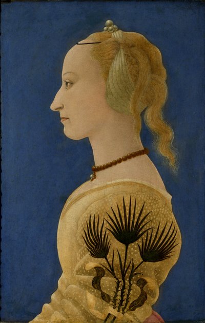 Porträt einer Dame in Gelb, ca. 1465 von Alessio Baldovinetti