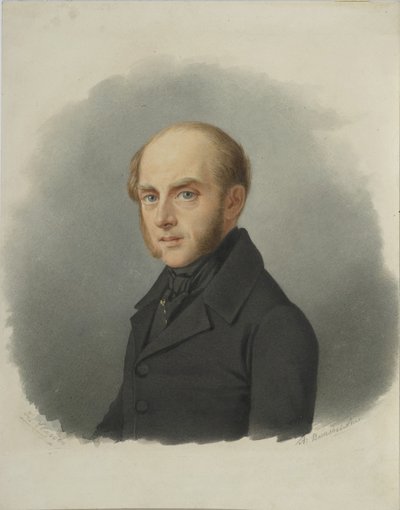 Porträt von Graf Sergey Semionovich Uvarov 1786-1855, frühe 1840er von Alexander Alexeyevich Vasilyevsky