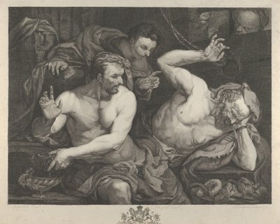 Joseph deutet die Träume des Obermundschenks und Bäckers des Pharao, 1766 von Alexander Bannerman