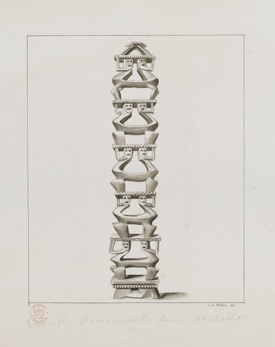 Geschnitztes Ornament aus Otaheite, aus 