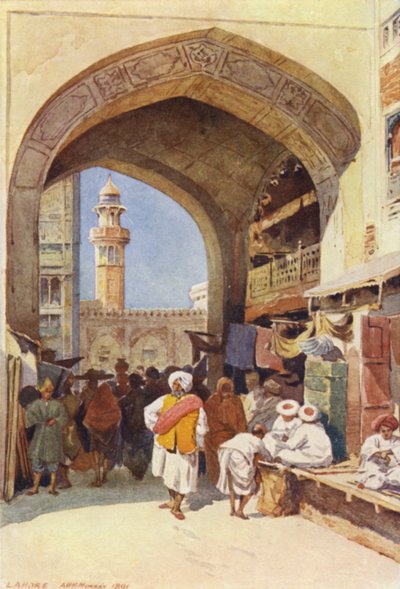 Ein Tor im Basar, Lahore von Alexander Henry Hallam Murray