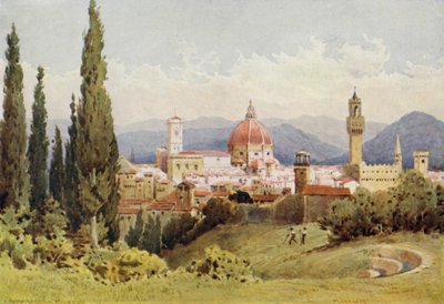 Florenz vom Boboli-Garten, Blick auf Fiesole von Alexander Henry Hallam Murray