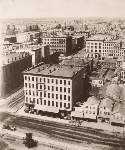 Blick nach Nordnordwesten vom Kuppel des Gerichtsgebäudes in Chicago von Alexander Hesler