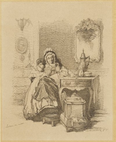 Lesende alte Dame von Alexander Hugo Bakker Korff