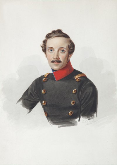 Porträt von Arist Fyodorovich von Gersdorff 1805-1883, 1840 von Alexander Ivanovich Klünder