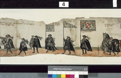 Detail vom Huntly-Begräbniszug, der angeblich für die Bestattung von George 1., Marquess of Huntly, verwendet wurde von Alexander Kincaid