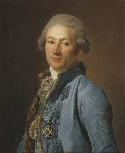 Christoffer Bogislaus Zibet, Hofkanzler und Baron, 1784 von Alexander Roslin