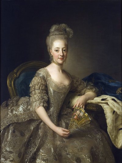 Porträt von Hedwig Elisabeth Charlotte von Holstein-Gottorp (1759-1818) von Alexander Roslin