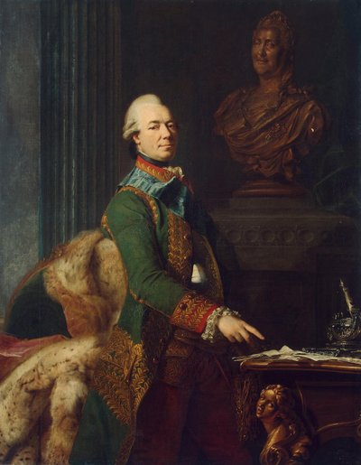 Porträt von Graf Zakhar Chernyshov, ca. 1776 von Alexander Roslin