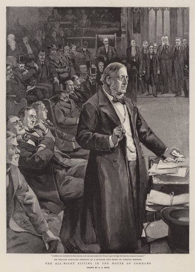 Die Nachtsitzung im House of Commons von Alexander Stuart Boyd