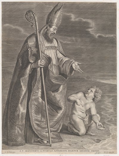 Der heilige Augustinus, der einem Kind am Strand erscheint von Alexander Voet
