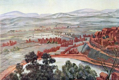 Tananarive, Blick auf den Palast der Königin, aus Dessins et Peintures d