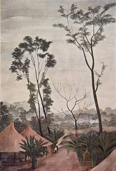 Ein Dorf in Oubangui-Chari, aus Dessins et Peintures d