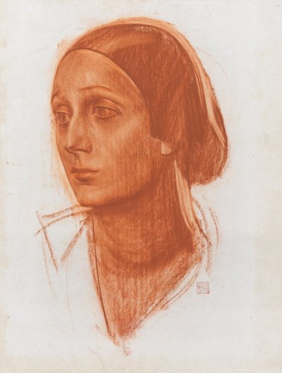 Porträt der Ballerina Anna Pawlowa 1881-1931, ca. 1924 von Alexander Yevgenyevich Yakovlev