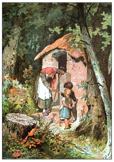 Illustration für Hänsel und Gretel von den Brüdern Grimm von Alexander Zick