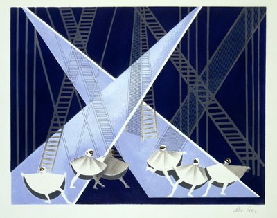 Bühnenbild für ein Ballett, Illustration aus 