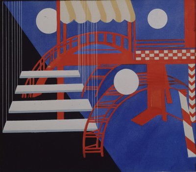 Bühnenbild Revue für die Ausgabe Décors de Théâtre, 1927 von Alexandra Alexandrowna Exter